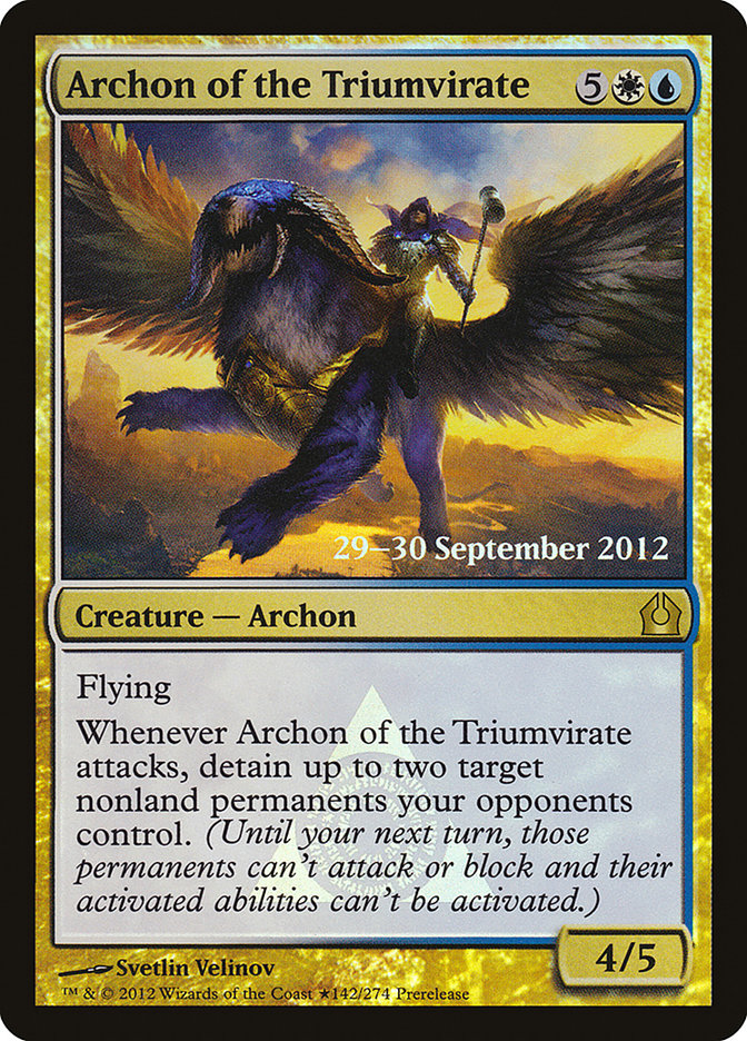 Archon of the Triumvirate [Return to Ravnica Prerelease Promos] | GnG Games