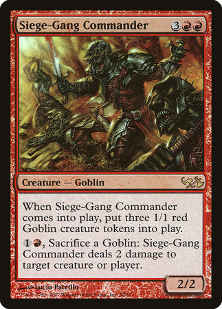 Siege-Gang Commander [Duel Decks: Elves vs. Goblins] | GnG Games