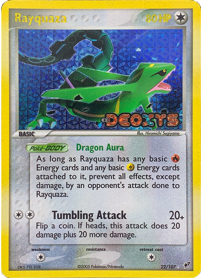 Rayquaza (22/107) (Stamped) [EX: Deoxys] | GnG Games