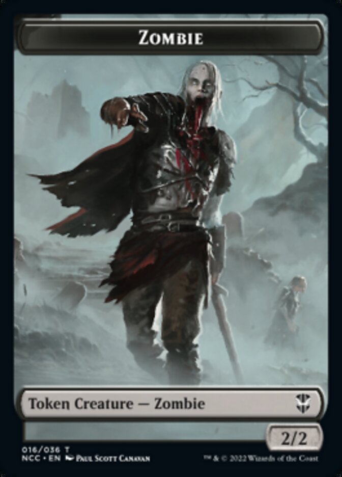 Zombie // Goat Double-sided Token [Streets of New Capenna Commander Tokens] | GnG Games