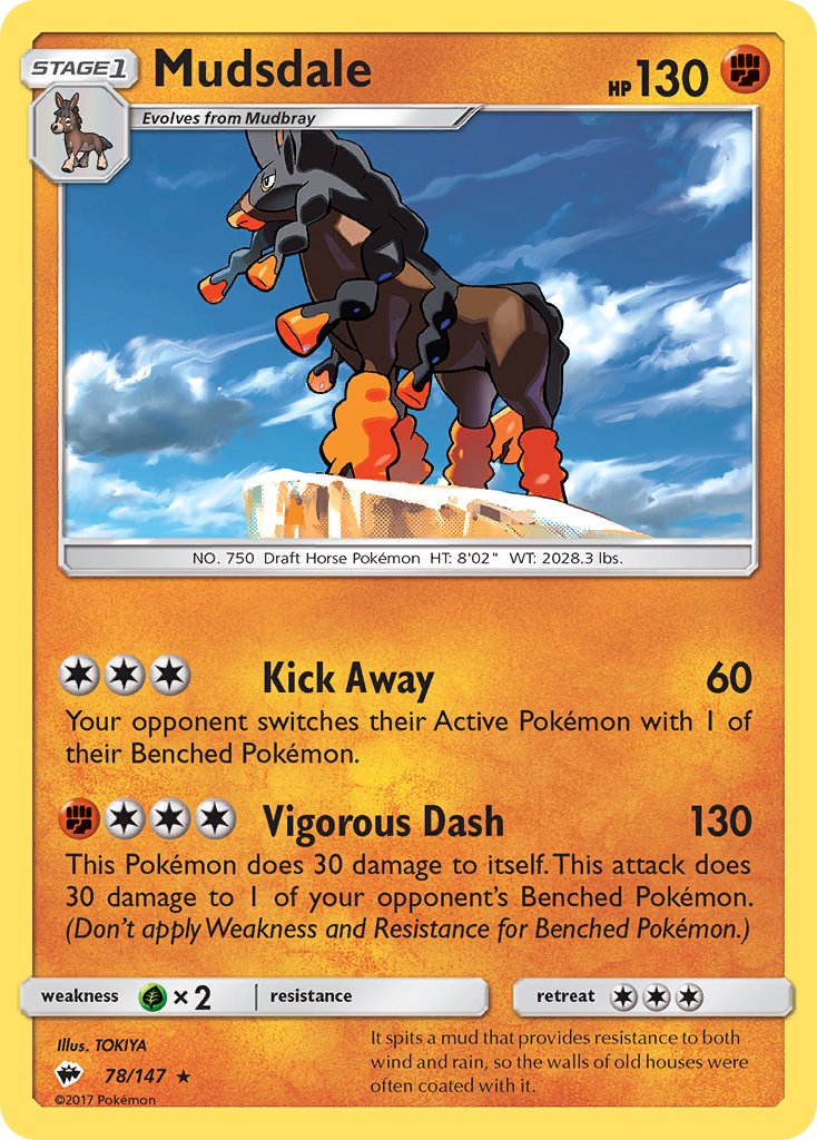 Mudsdale (78/147) [Sun & Moon: Burning Shadows] | GnG Games