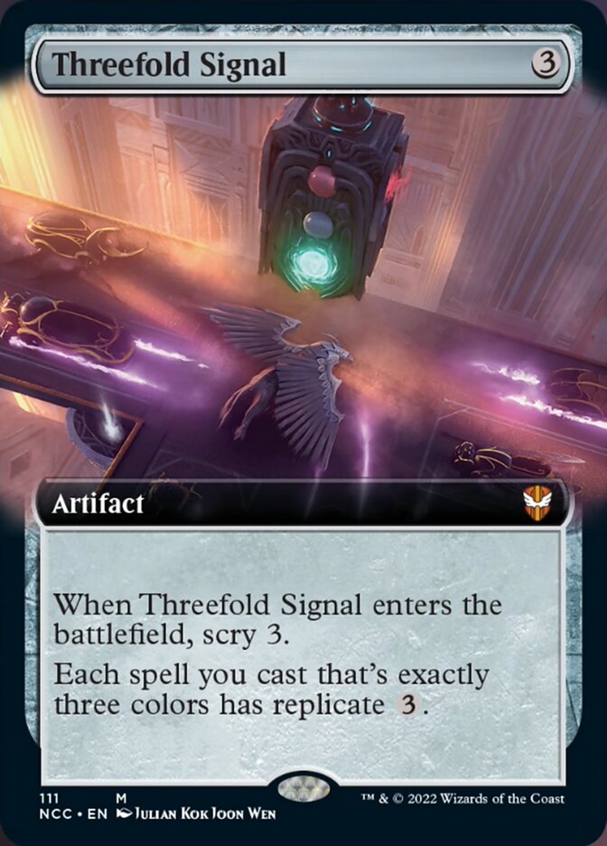 Threefold Signal (Extended Art) [Streets of New Capenna Commander] | GnG Games