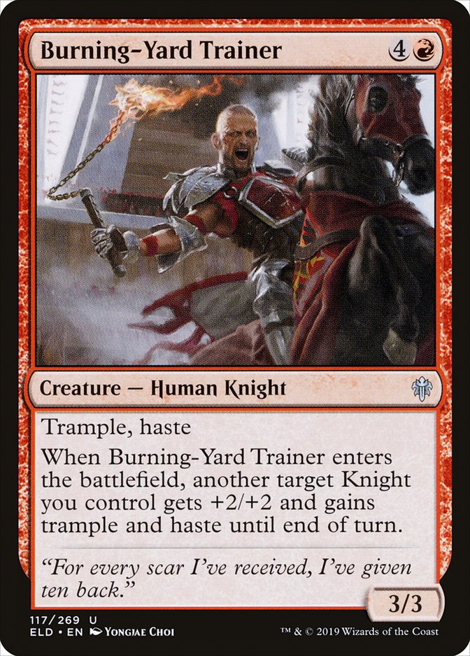 Burning-Yard Trainer [Throne of Eldraine] | GnG Games