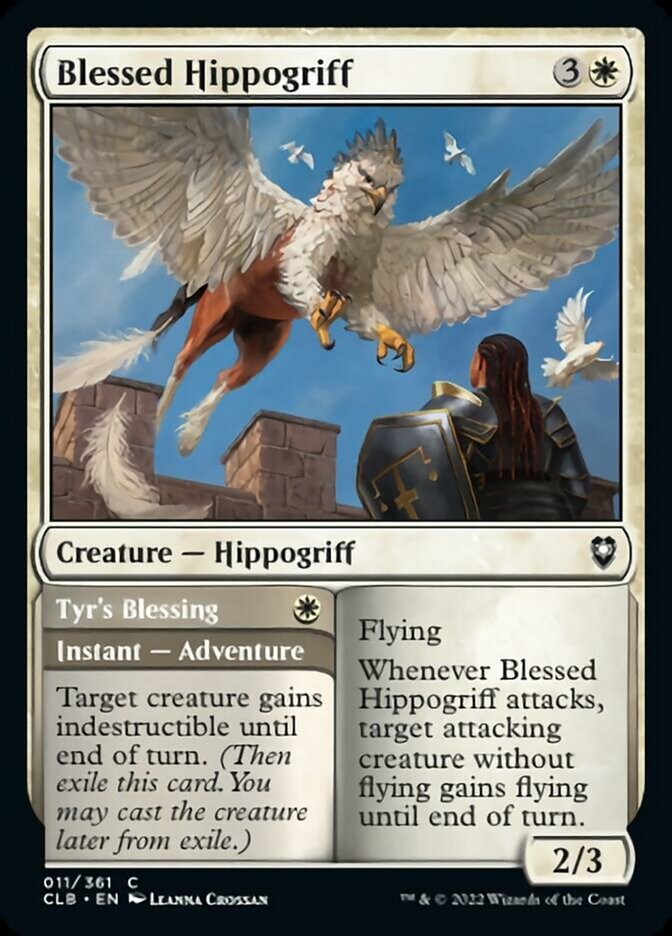 Blessed Hippogriff // Tyr's Blessing [Commander Legends: Battle for Baldur's Gate] | GnG Games