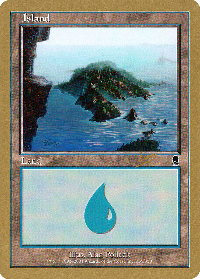 Island (rl335) (Raphael Levy) [World Championship Decks 2002] | GnG Games