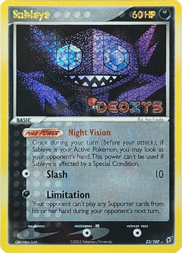 Sableye (23/107) (Stamped) [EX: Deoxys] | GnG Games