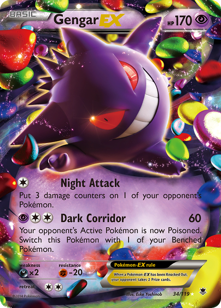 Gengar EX (34/119) [XY: Phantom Forces] | GnG Games