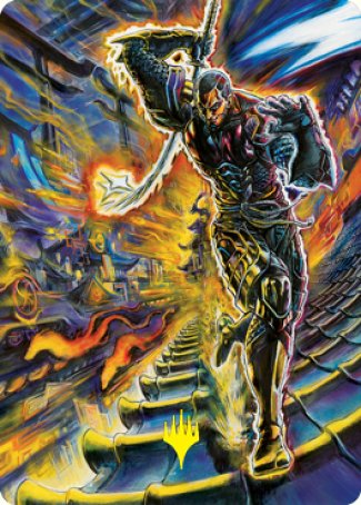 Kaito Shizuki 2 Art Card (Gold-Stamped Signature) [Kamigawa: Neon Dynasty Art Series] | GnG Games