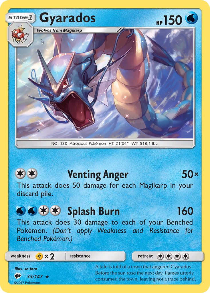 Gyarados (33/147) [Sun & Moon: Burning Shadows] | GnG Games