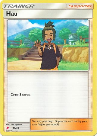 Hau (19/30) [Sun & Moon: Trainer Kit - Lycanroc] | GnG Games