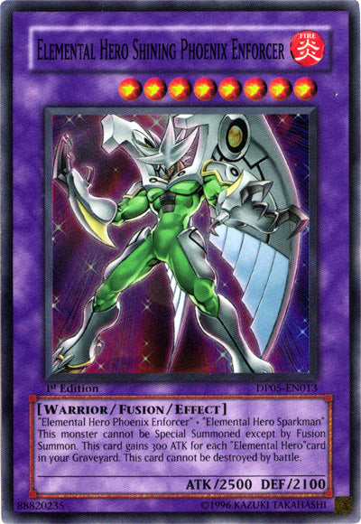 Elemental Hero Shining Phoenix Enforcer [DP05-EN013] Super Rare | GnG Games