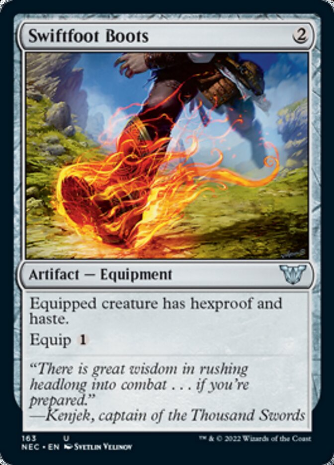 Swiftfoot Boots [Kamigawa: Neon Dynasty Commander] | GnG Games