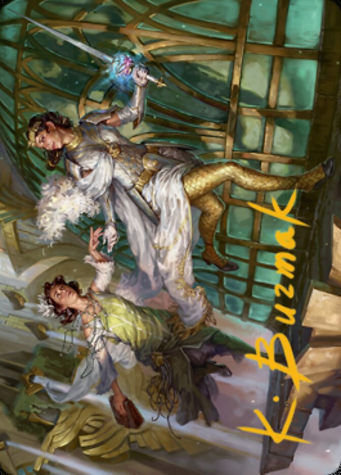 Daring Escape Art Card (Gold-Stamped Signature) [Streets of New Capenna Art Series] | GnG Games