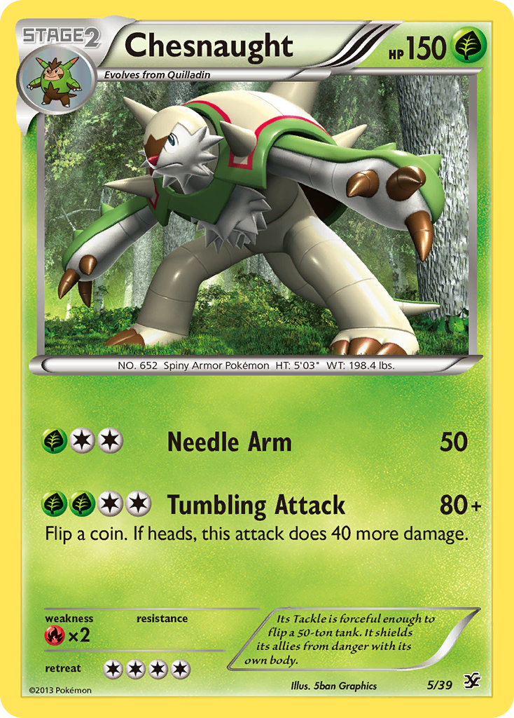 Chesnaught (5/39) [XY: Kalos Starter Set] | GnG Games