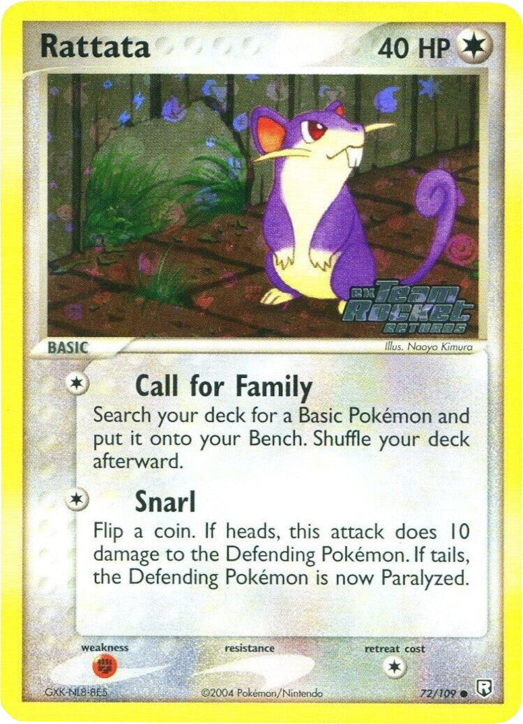 Rattata (72/109) (Stamped) [EX: Team Rocket Returns] | GnG Games