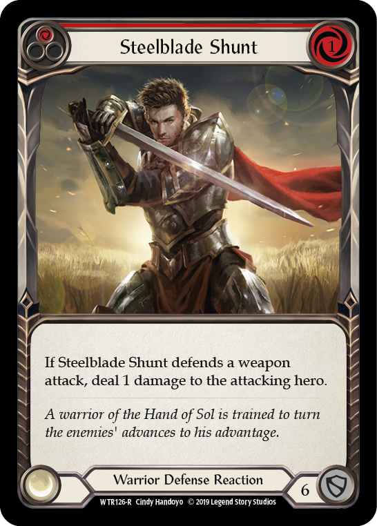 Steelblade Shunt (Red) [WTR126-R] Alpha Print Rainbow Foil | GnG Games