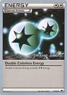 Double Colorless Energy (92/99) (CMT - Zachary Bokhari) [World Championships 2012] | GnG Games