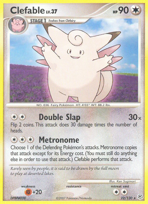 Clefable (22/130) [Diamond & Pearl: Base Set] | GnG Games