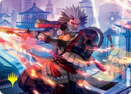 Isshin, Two Heavens as One 2 Art Card (Gold-Stamped Signature) [Kamigawa: Neon Dynasty Art Series] | GnG Games