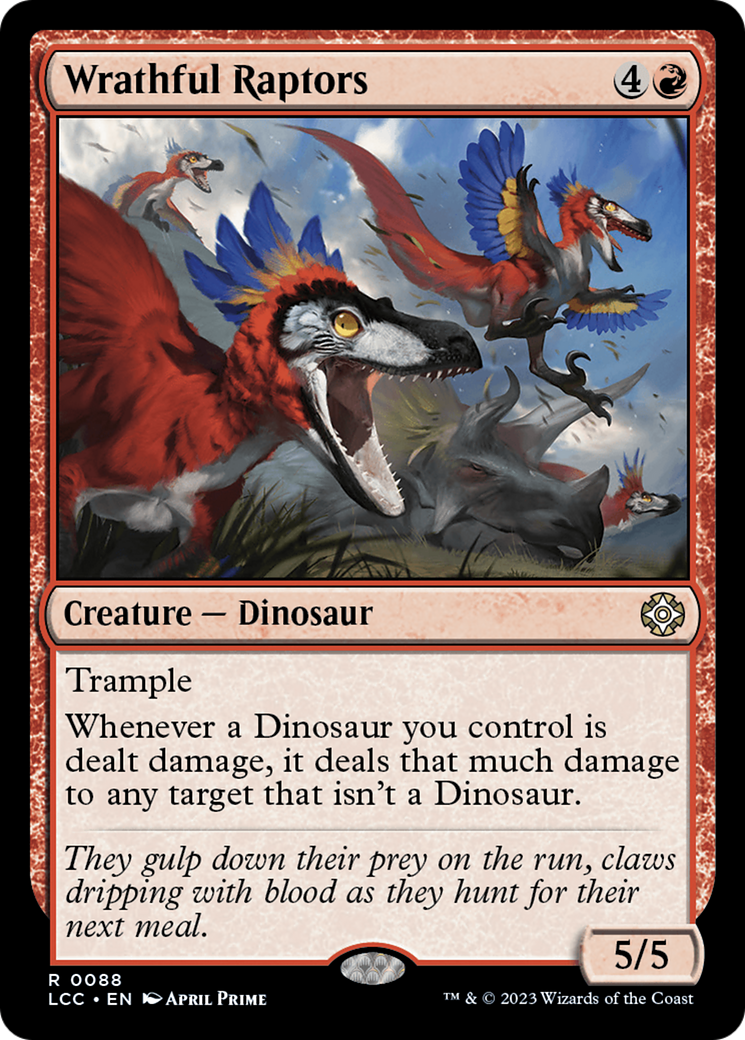 Wrathful Raptors [The Lost Caverns of Ixalan Commander] | GnG Games