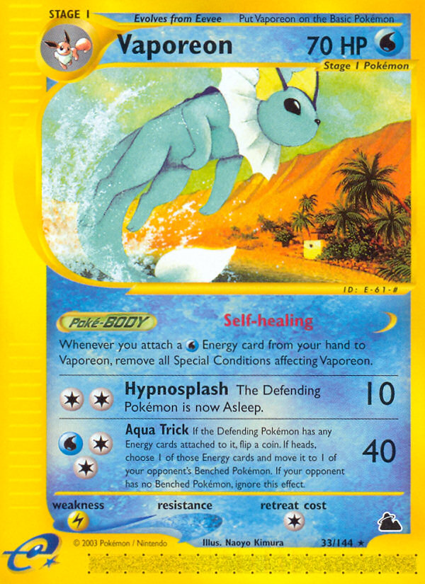 Vaporeon (33/144) [Skyridge] | GnG Games