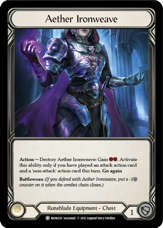 Aether Ironweave (Cold Foil) [MON230-CF] 1st Edition Cold Foil | GnG Games