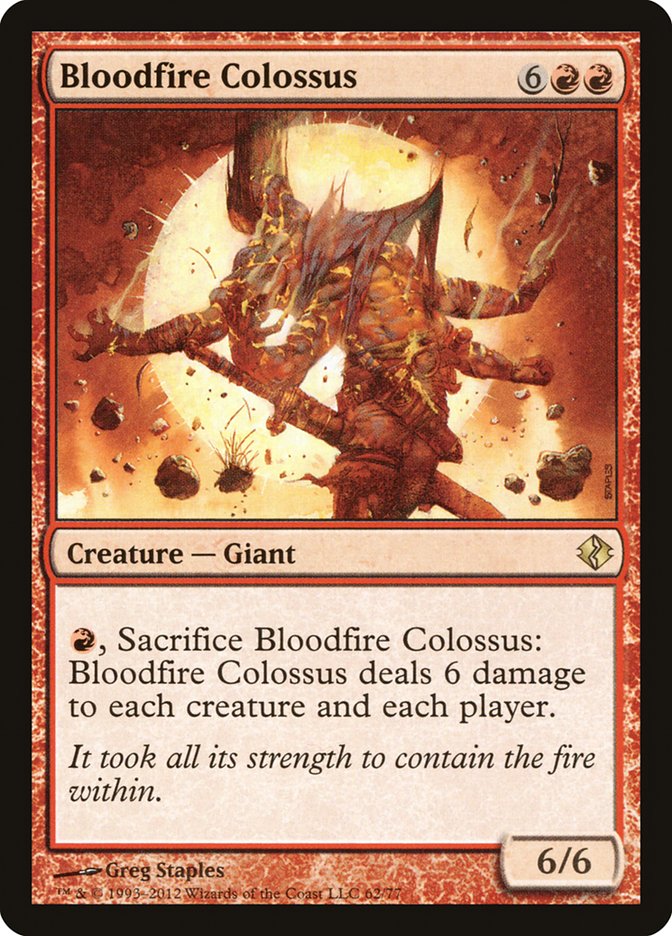 Bloodfire Colossus [Duel Decks: Venser vs. Koth] | GnG Games