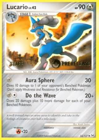 Lucario (53/127) (Staff Prerelease Promo) [Diamond & Pearl: Black Star Promos] | GnG Games