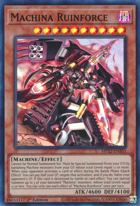 Machina Ruinforce [MP22-EN203] Super Rare | GnG Games