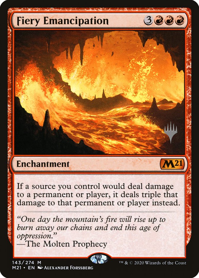 Fiery Emancipation (Promo Pack) [Core Set 2021 Promos] | GnG Games