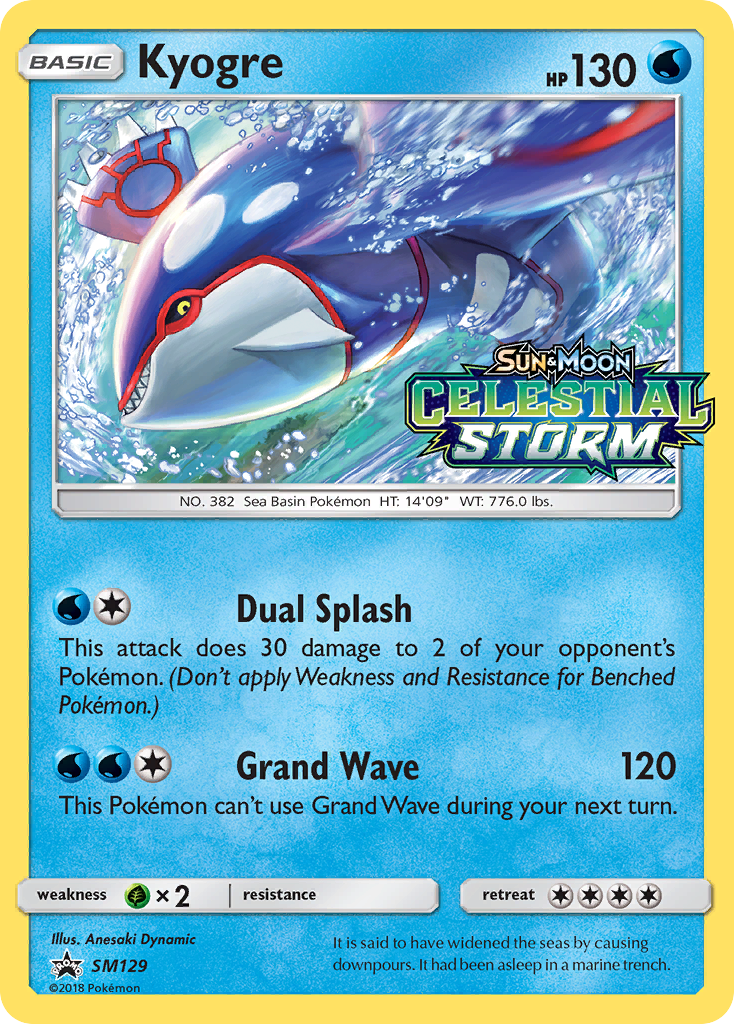 Kyogre (SM129) [Sun & Moon: Black Star Promos] | GnG Games