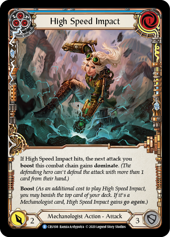 High Speed Impact (Blue) [CRU108] 1st Edition Normal | GnG Games