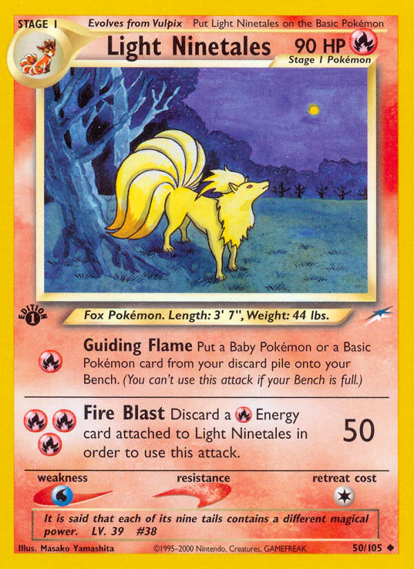 Light Ninetales (50/105) [Neo Destiny 1st Edition] | GnG Games