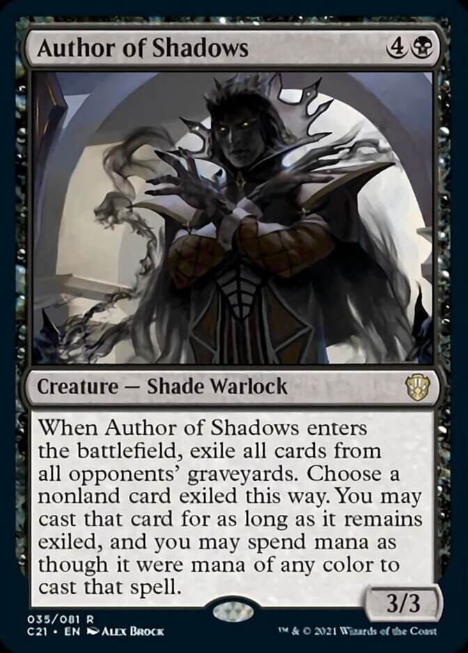 Author of Shadows  [Commander 2021] | GnG Games