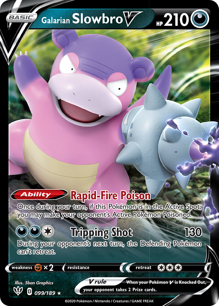 Galarian Slowbro V (099/189) [Sword & Shield: Darkness Ablaze] | GnG Games