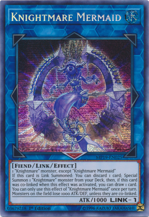 Knightmare Mermaid [MP19-EN025] Prismatic Secret Rare | GnG Games