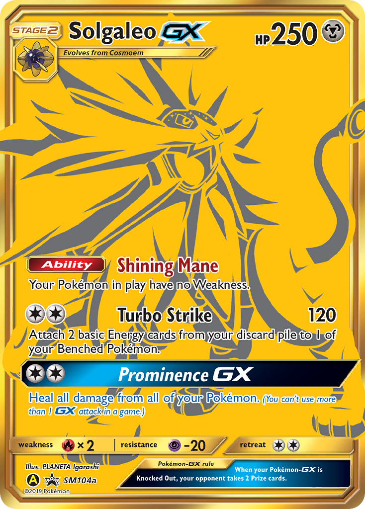 Solgaleo GX (SM104a) [Sun & Moon: Black Star Promos] | GnG Games