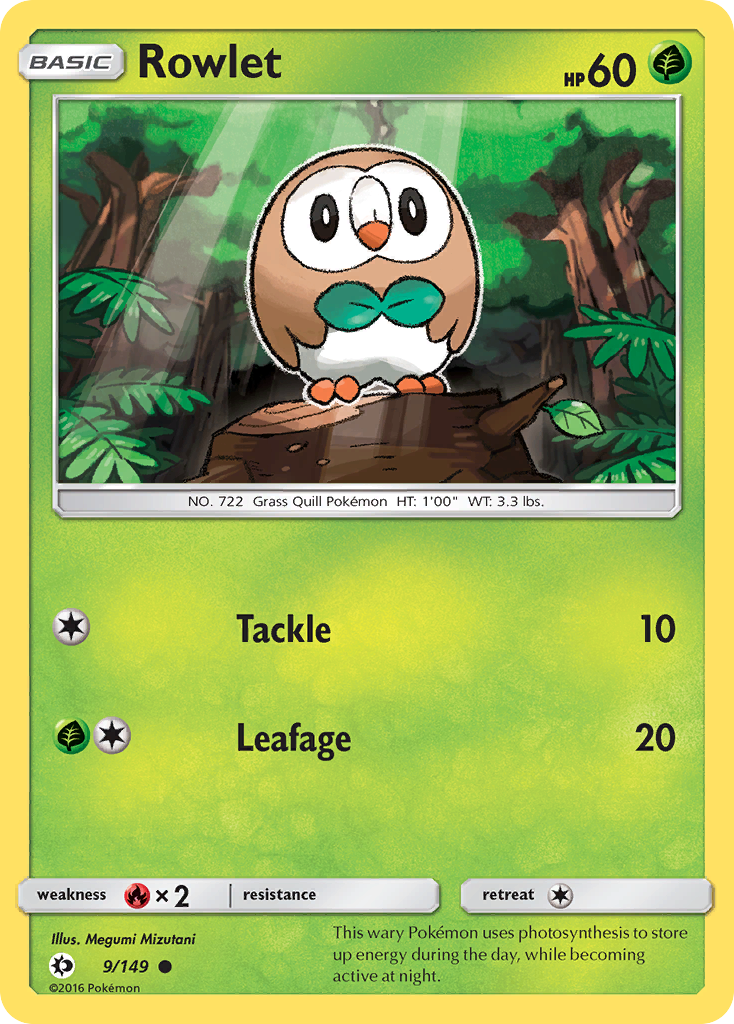 Rowlet (9/149) [Sun & Moon: Base Set] | GnG Games