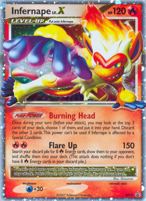 Infernape LV.X (DP10) [Diamond & Pearl: Black Star Promos] | GnG Games