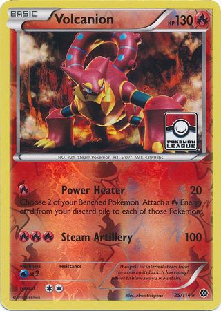 Volcanion (25/114) (League Promo) [XY: Steam Siege] | GnG Games