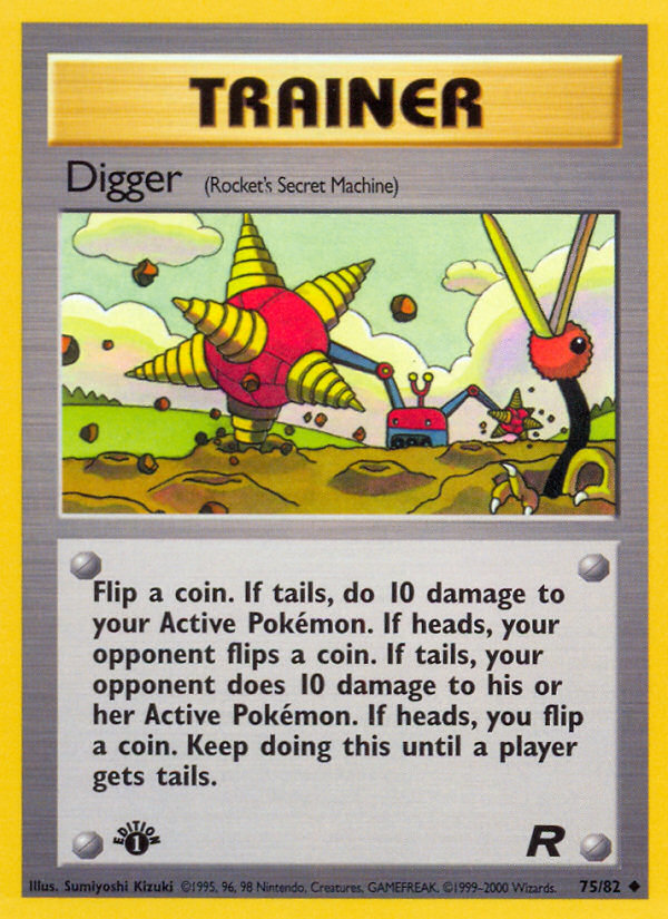 Digger (75/82) [Team Rocket 1st Edition] | GnG Games
