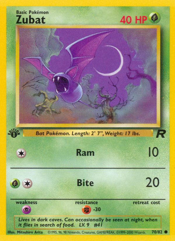 Zubat (70/82) [Team Rocket 1st Edition] | GnG Games