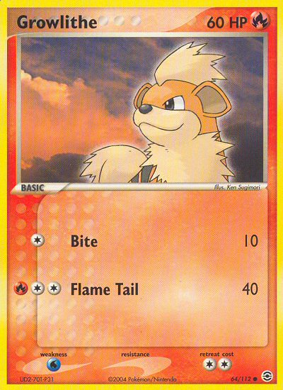 Growlithe (64/112) [EX: FireRed & LeafGreen] | GnG Games