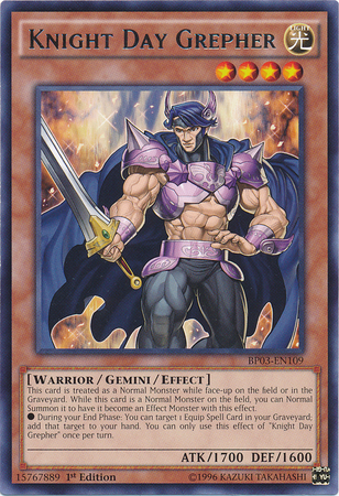 Knight Day Grepher [BP03-EN109] Rare | GnG Games