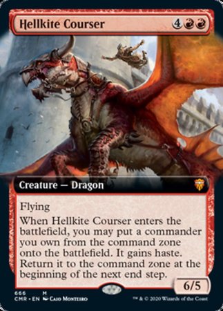 Hellkite Courser (Extended Art) [Commander Legends] | GnG Games