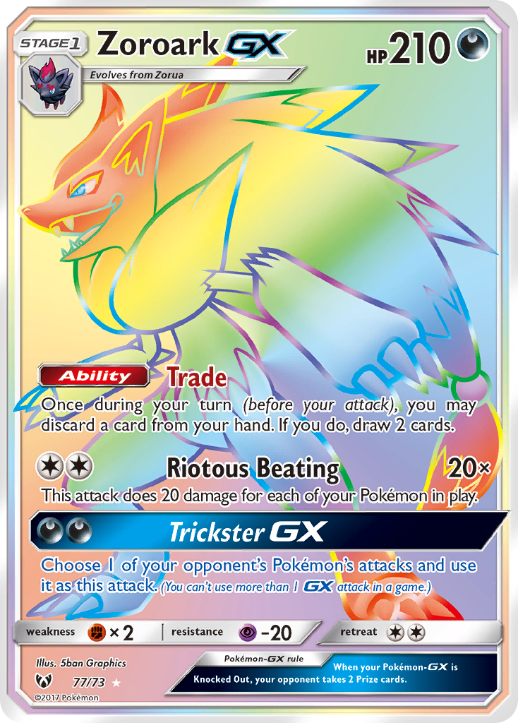 Zoroark GX (77/73) [Sun & Moon: Shining Legends] | GnG Games