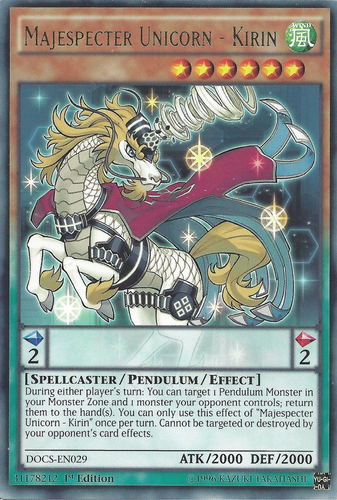 Majespecter Unicorn - Kirin [DOCS-EN029] Rare | GnG Games