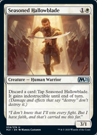 Seasoned Hallowblade [Core Set 2021] | GnG Games