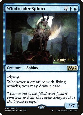 Windreader Sphinx [Core Set 2019 Promos] | GnG Games