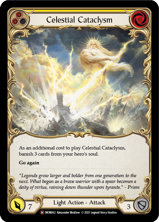 Celestial Cataclysm (Rainbow Foil) [U-MON062-RF] Unlimited Edition Rainbow Foil | GnG Games